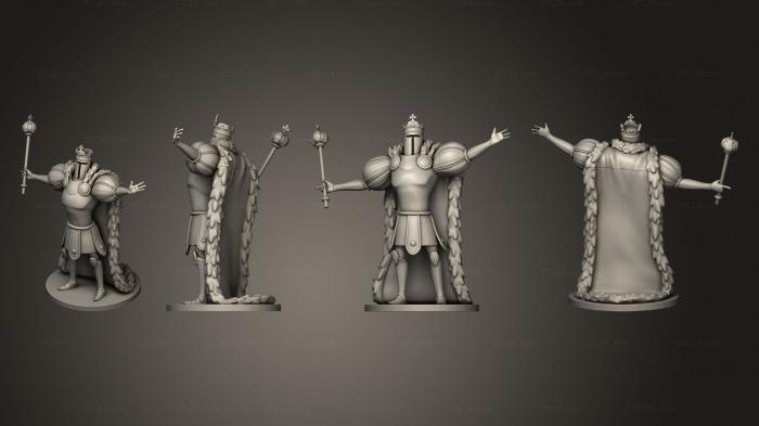 Military figurines (King Knight, STKW_8535) 3D models for cnc