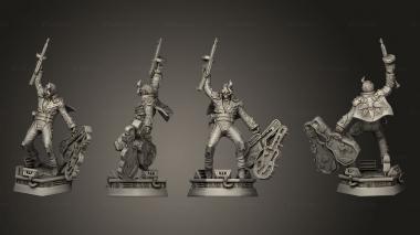 Military figurines King Musician 3d model
