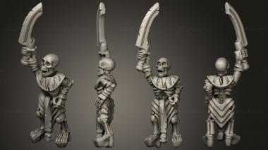 Military figurines King of Sands Bone Thrower crew 02 3d model