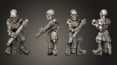 Military figurines King of Sands Bone Thrower crew 03 3d model