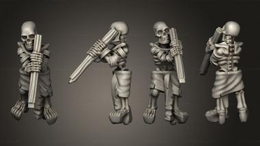 Military figurines King of Sands Bone Thrower crew 05 3d model
