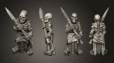 Military figurines King of Sands Bone Thrower crew 06 3d model