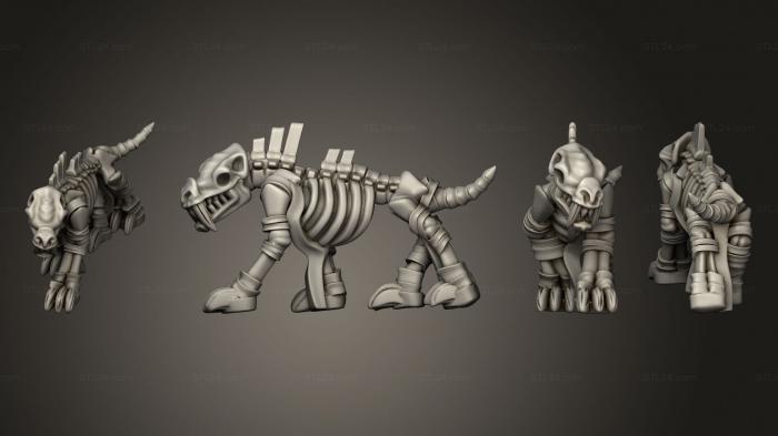 Military figurines (King of Sands Chariot Lich Monster 01, STKW_8556) 3D models for cnc