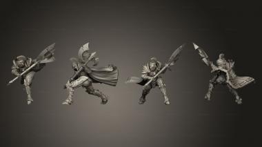 Military figurines King s Cae Midnights B 3d model