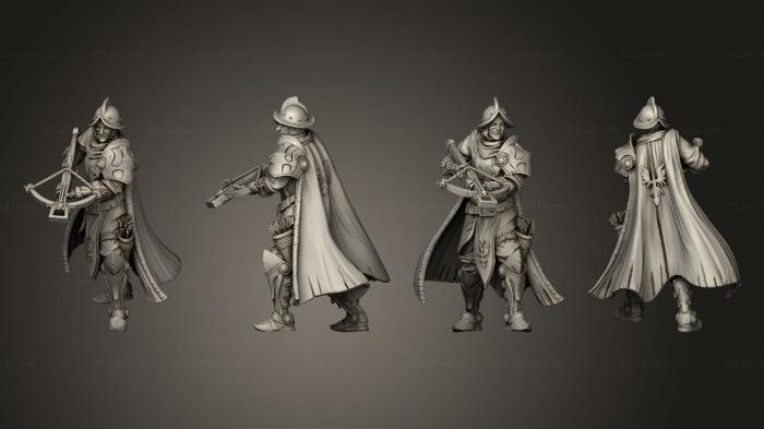 Military figurines (King s Cae Ranged Blue Cape A, STKW_8568) 3D models for cnc