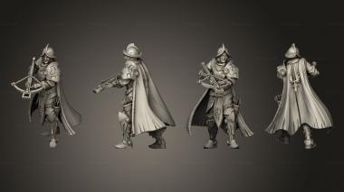 Military figurines King s Cae Ranged Blue Cape A 3d model