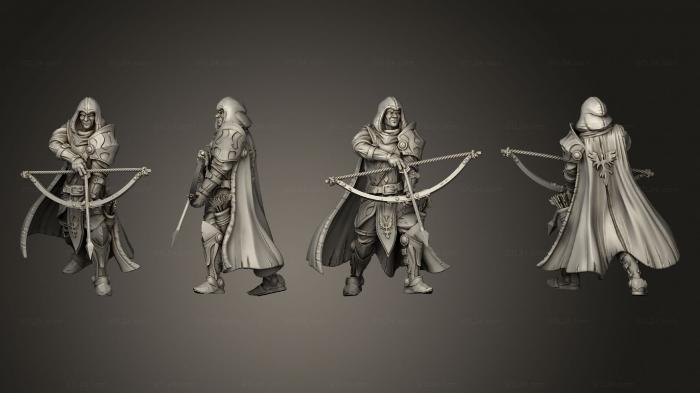 Military figurines (King s Cae Ranged Blue Cape B, STKW_8569) 3D models for cnc