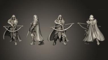Military figurines King s Cae Ranged Blue Cape B 3d model