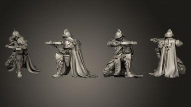 Military figurines King s Cae Ranged Blue Cape C 3d model