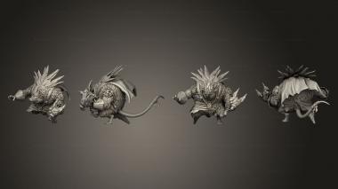 Military figurines Kingdom of Thamarya King Rat 3d model