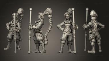 Military figurines kiroda the monk 01 3d model