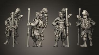 Military figurines kiroda the monk 03 3d model