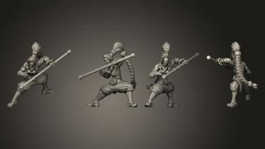 Military figurines kiroda the monk 04 3d model
