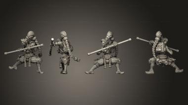 Military figurines kiroda the monk 05 3d model