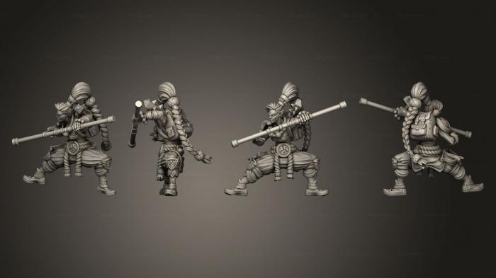 Military figurines (kiroda the monk 06, STKW_8587) 3D models for cnc