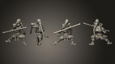 Military figurines kiroda the monk 06 3d model
