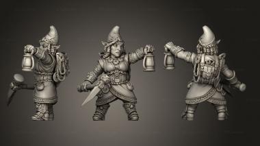 Military figurines Kit II Hat Pickaxe and Lantern v 2 3d model