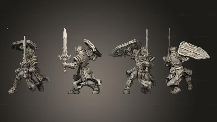 Military figurines (knight axe Lrep 001, STKW_8613) 3D models for cnc