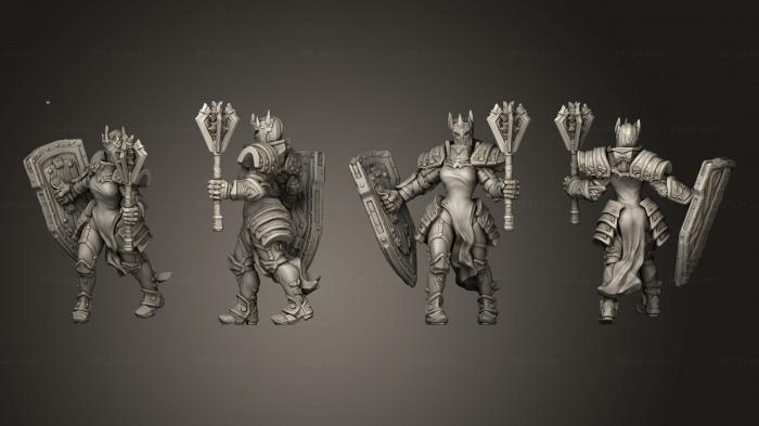 Military figurines (knight axe Lrep 003, STKW_8615) 3D models for cnc