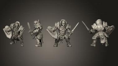 Military figurines knight axe Lrep 010 3d model