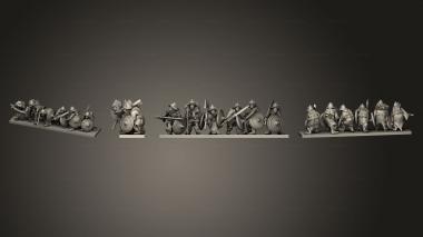 Military figurines Knucklebones Orcs orc2 3d model