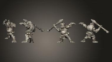 Military figurines koa toa spears 3d model