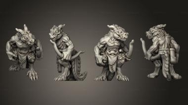 Military figurines Kobold archer 01 3d model