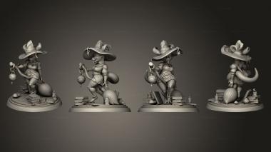 Military figurines Kobold Astrology Witch 2 3d model
