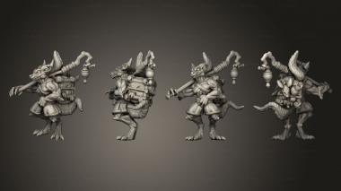 Military figurines Kobold Trapper 3d model