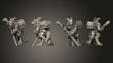 Military figurines Kobold Trappers 01 3d model