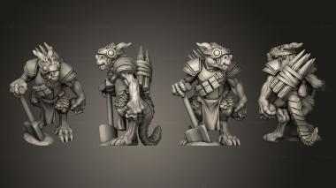Military figurines Kobold Trappers 02 3d model