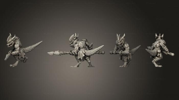 Military figurines (Kobold Tribe Spear, STKW_8691) 3D models for cnc