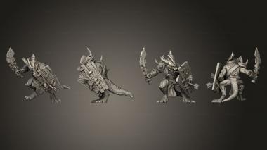 Military figurines Kobold Tribe Sword 3d model
