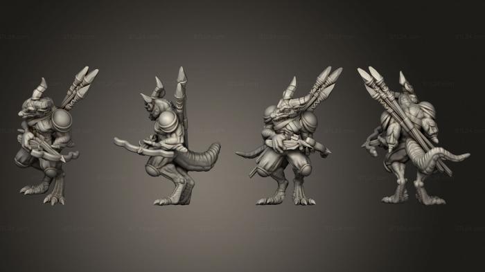 Military figurines (Kobold Warrior Crossbow, STKW_8693) 3D models for cnc