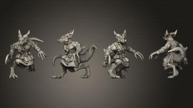 Military figurines Kobold Warrior Sickle 3d model