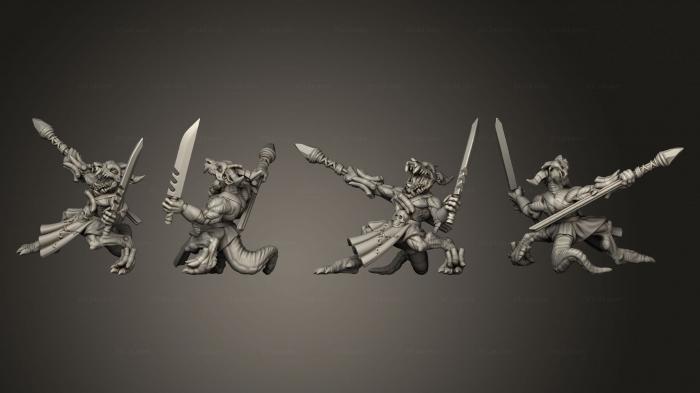 Military figurines (Kobold Warrior Skull Mask, STKW_8695) 3D models for cnc