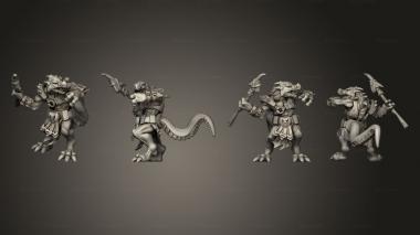 Military figurines Kobolds Jik The Ranger B 3d model