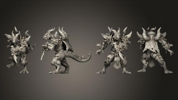 Military figurines (Kobolds Kigrux The Leader A, STKW_8701) 3D models for cnc