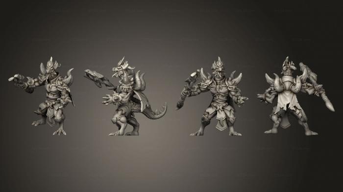 Military figurines (Kobolds Kigrux The Leader B 1, STKW_8702) 3D models for cnc