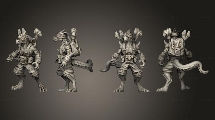 Military figurines (Kobolds Naag The Inventor A, STKW_8707) 3D models for cnc