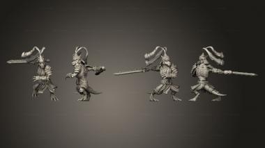 Military figurines Kobolds of Yao Long Temple General 3d model