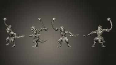 Military figurines Kobolds of Yao Long Temple hand Baton L 001 3d model