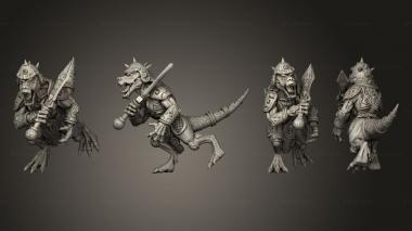 Military figurines Kobolds of Yao Long Temple hand Baton L 002 3d model