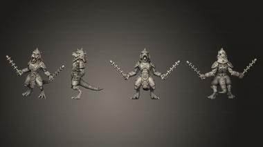Military figurines Kobolds of Yao Long Temple hand Baton L 003 3d model