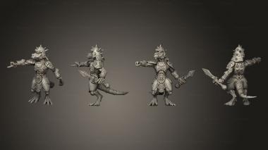 Military figurines Kobolds of Yao Long Temple hand Baton L 004 3d model