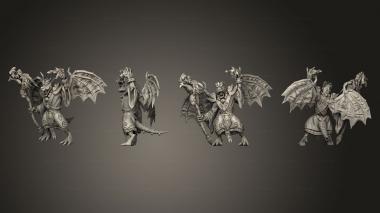 Military figurines Kobolds of Yao Long Temple hand Flame 001 3d model