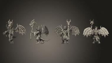 Military figurines Kobolds of Yao Long Temple hand Flame 002 3d model