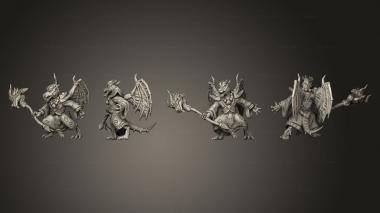 Military figurines Kobolds of Yao Long Temple hand Flame 004 3d model