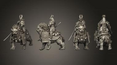 Military figurines Komainu 2 Guardian 3d model