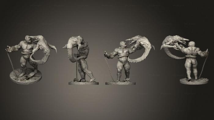 Military figurines (KONG charles jackson, STKW_8731) 3D models for cnc